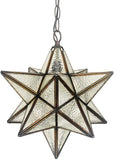 Vintage Style Star Shade Stained Glass Leadlight Tiffany Pendant Light *Limited