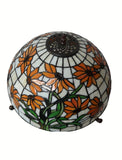 Legend Collection@16" Tiffany Flower Black-Eyed Susan Table Lamp  With "Turtleback Tile" Lighted base