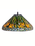 Legend Collection@Reproduction Tiffany Daffodil Flower Table Lamp  With "Turtleback Tile" Lighted base