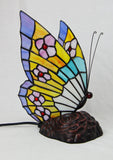 Cute Butterfly  Tiffany Leadlight Stained Glass Art Deco Table Lamp