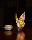 Cute Butterfly  Tiffany Leadlight Stained Glass Art Deco Table Lamp