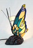 Cute Butterfly  Tiffany Leadlight Stained Glass Art Deco Table Lamp