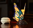 Cute Butterfly  Tiffany Leadlight Stained Glass Art Deco Table Lamp