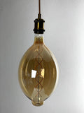 Huge Size 7" olive shaped Amber LED Globe Light Bulb Warm Light 4W E27