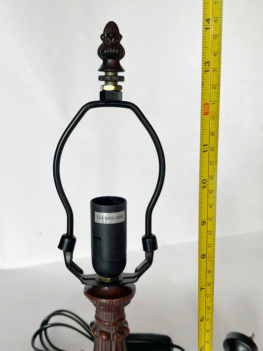 Metal Vintage Lamp Base  for 8" Wide Tiffany Mini Table Lamp