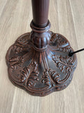 Antique Style 2 Lights  Metal Vintage Floor Lamp Base  for 18" 20" wide Tiffany Lamp shade