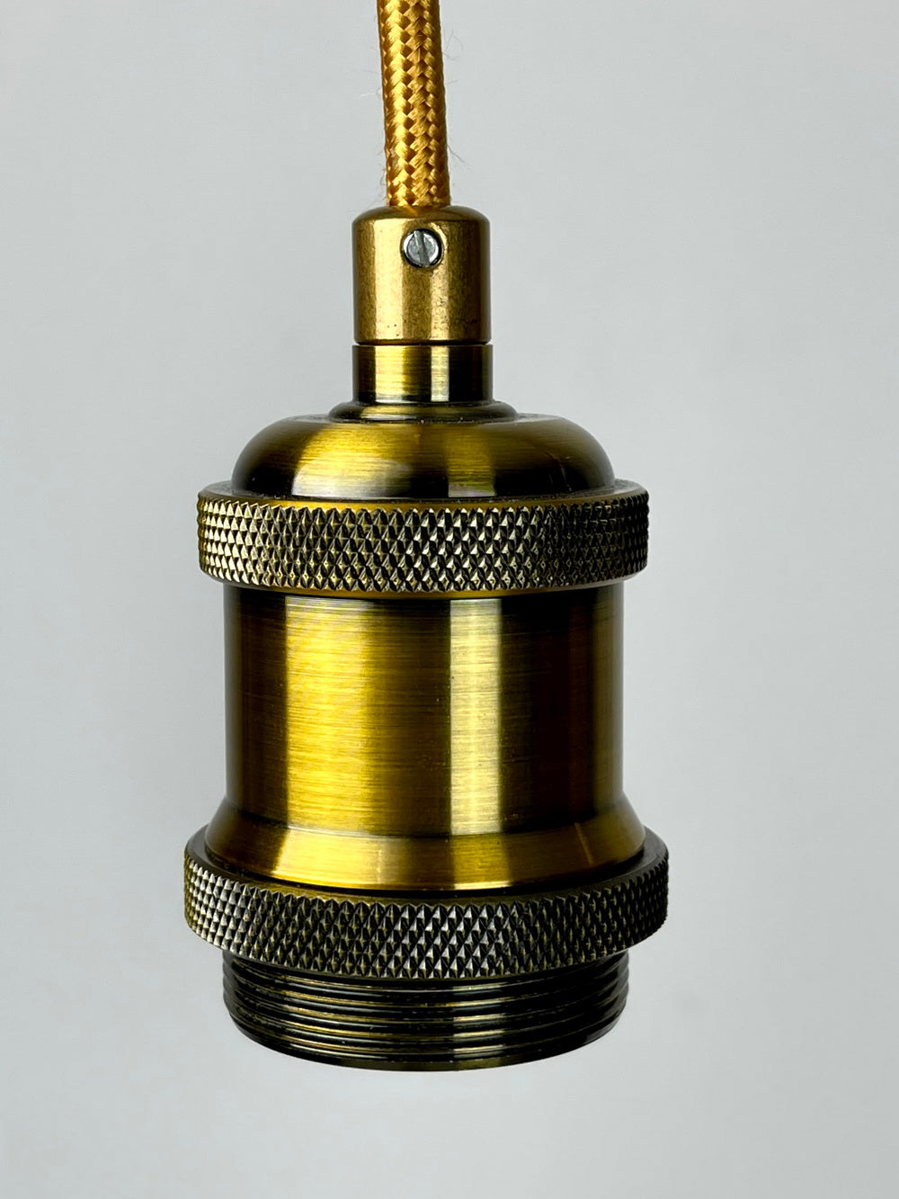 Brass vintage Led pendant light with 6.5" Extra Large LED Globe Light Bulb Warm Light 4W E27