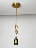Brass Vintage LED Pendant Lights with Huge LED Globe Light Bulb Warm Light 4W E27