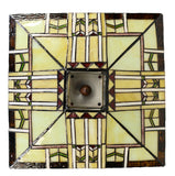 14" Mission  Tiffany Style Semi Flush Ceiling Light