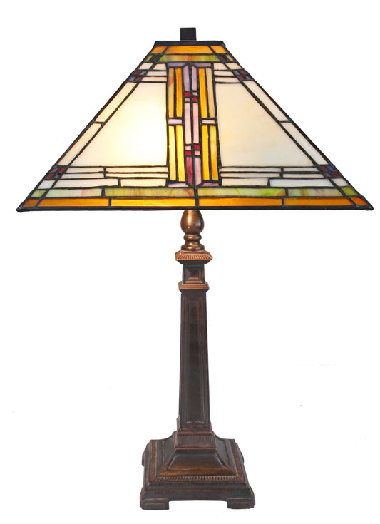 Large Classical Mission Style Tiffany Table Lamp
