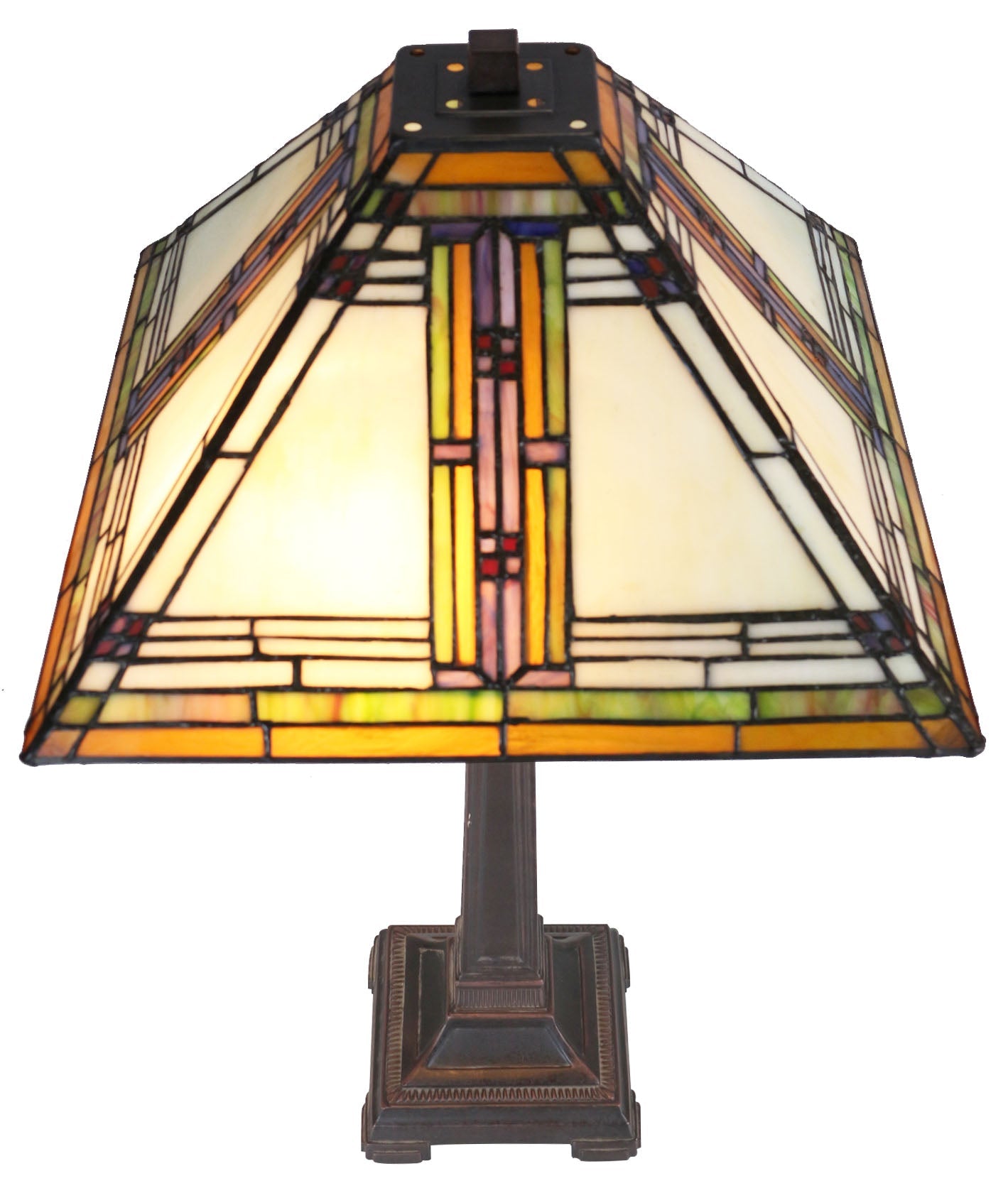 Large Classical Mission Style Tiffany Table Lamp