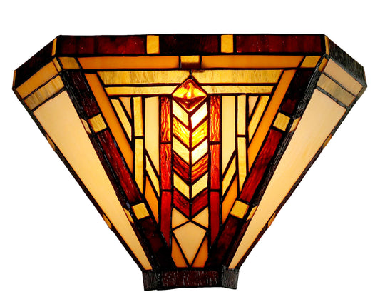 Art Noumea Geometric shape Stained Glass Tiffany Wall Light Wall Sconce