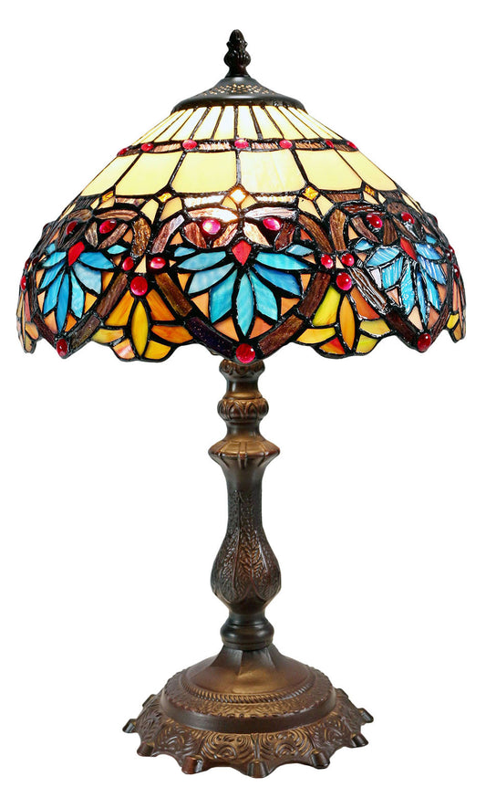 Elegant12"  Boheme Style Tiffany Bedside Lamp