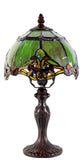 Elegant 8" Bloodstone color  Baroque Style Tiffany Mini Lamp