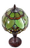 Elegant 8" Bloodstone color  Baroque Style Tiffany Mini Lamp