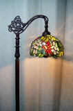 Grape Style Leadlight Stained Glass Bridge Arm Tiffany  Floor Lamp