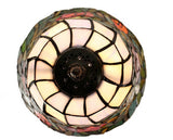 Romantic Rose Style Leadlight Stained Glass Bridge Arm Tiffany  Floor Lamp