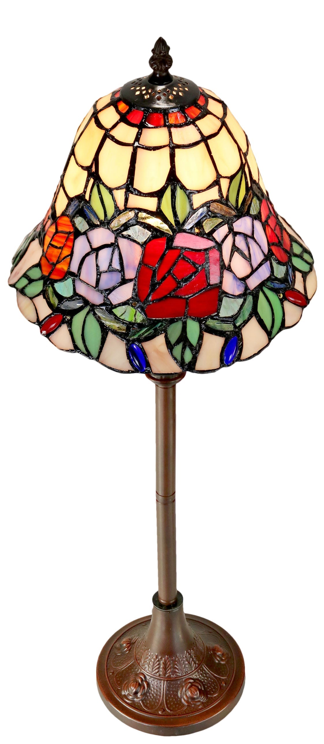 Elegant Rose Style Tiffany Buffet Lamp – Tiffany Lamp New Zealand and ...