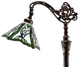 Rose Style Hexagon shade Leadlight Stained Glass Bridge Arm Tiffany  Floor Lamp