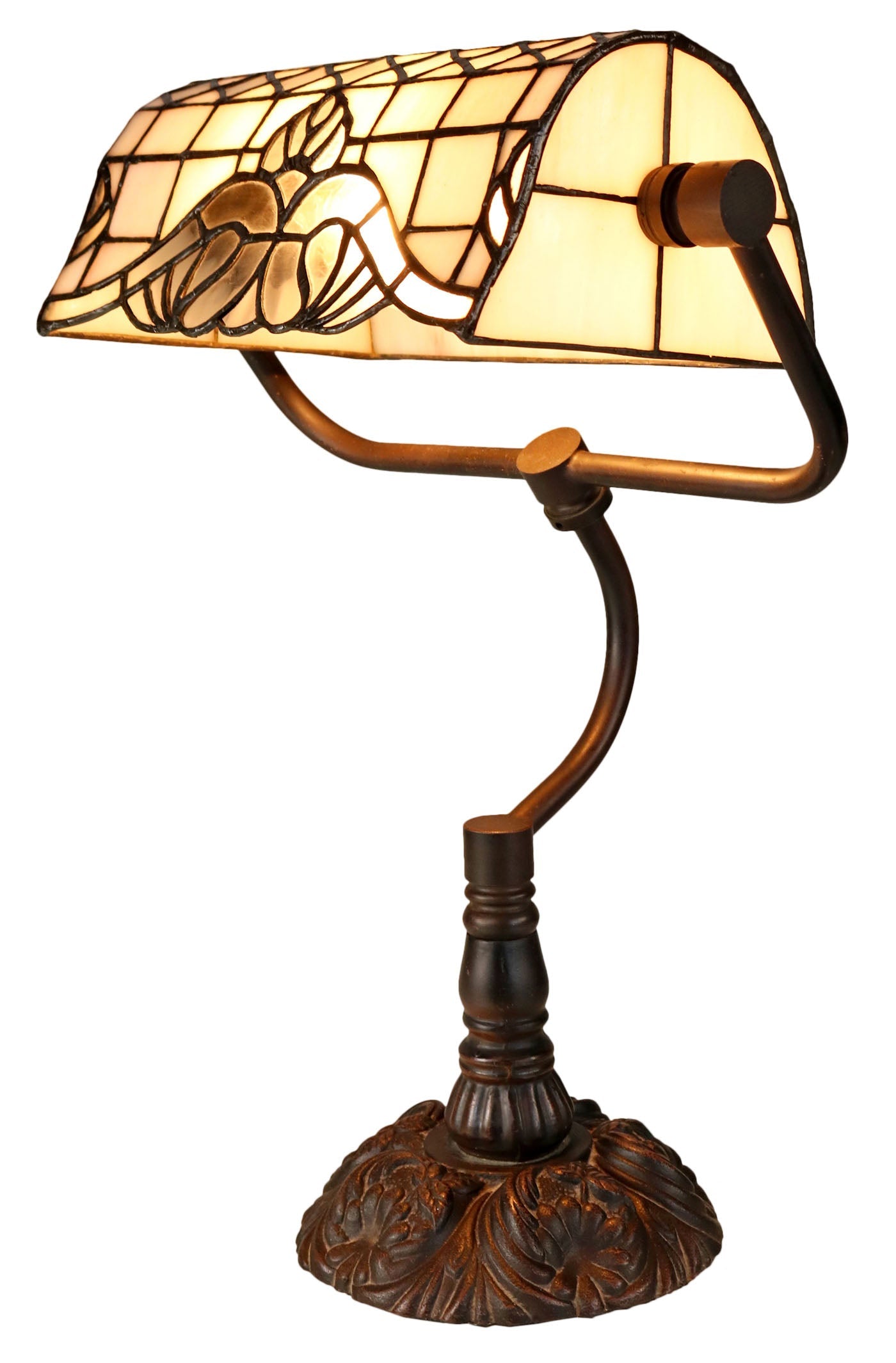 Tiffany bankers hot sale lamp