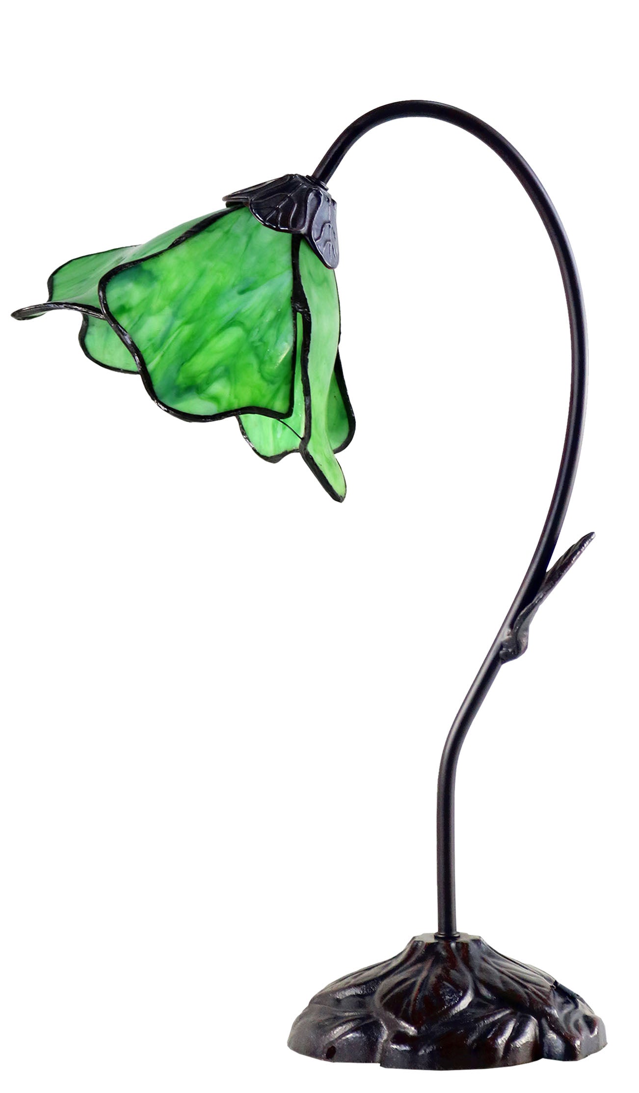 Amazing Flower Green Water Lily Style Tiffany Table Lamp