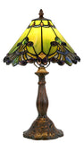 Amazing 12" Green Dragonfly Tiffany Bedside Lamp