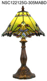 Amazing 12" Green Dragonfly Tiffany Bedside Lamp