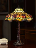 14" Colonial Tulip Style Tiffany Table Lamp