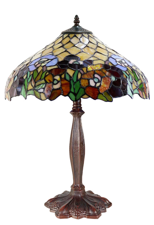 16" Tiffany Style Peony Table Lamp