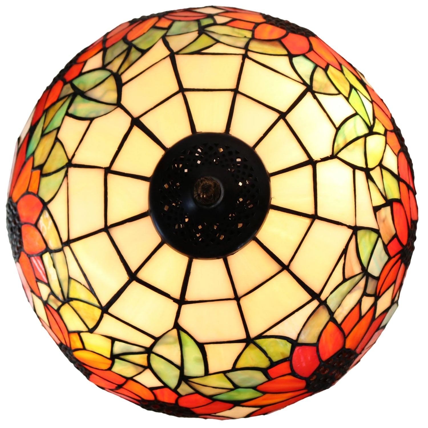 Large 16" Large Sunflower Style Tiffany Table Lamp