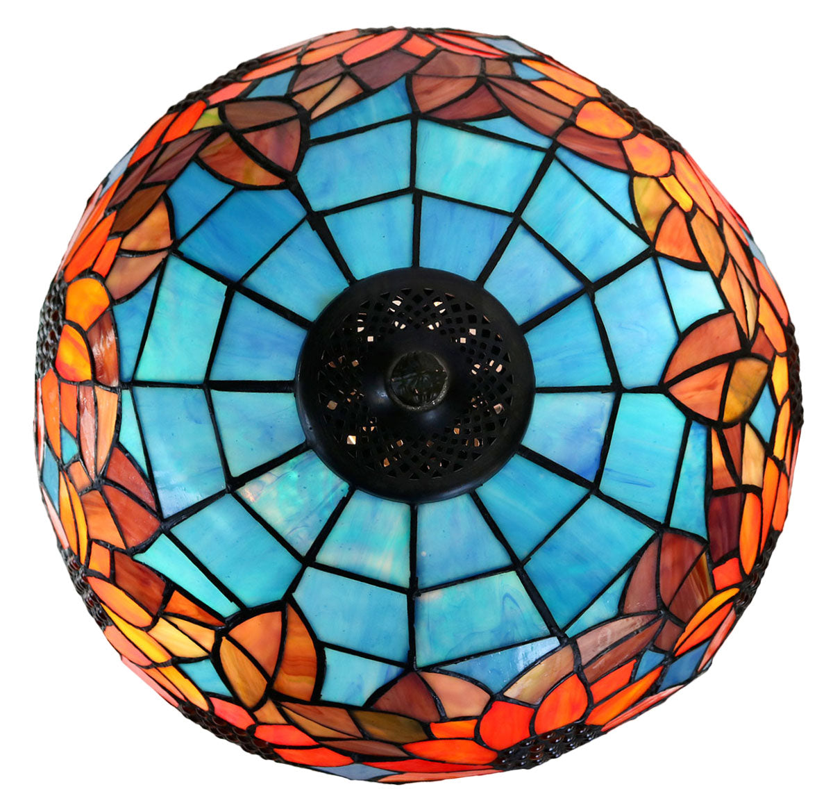 16" Large Sunflower Under the Blue sky Tiffany Table Lamp