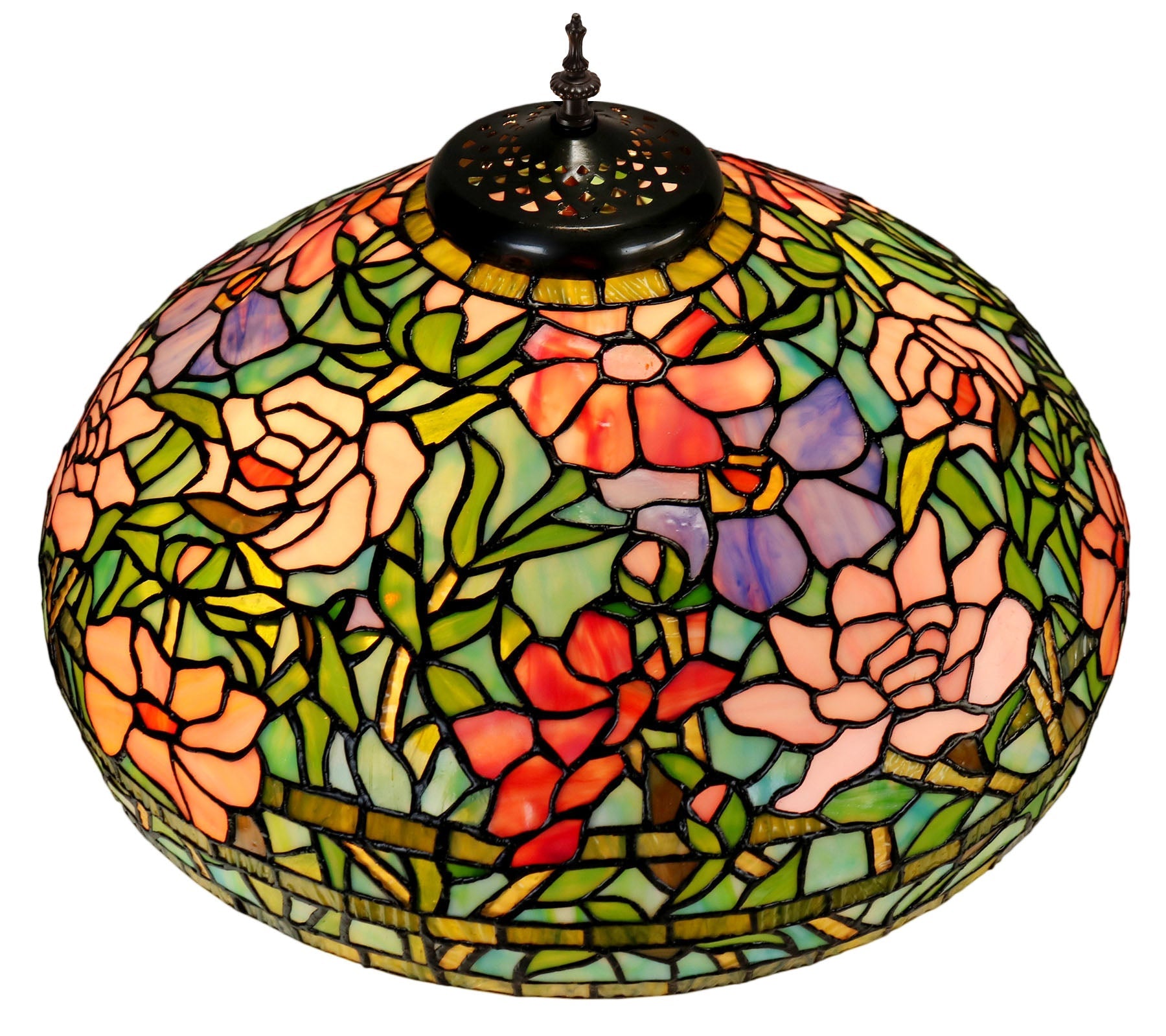 18" Large Peony Tiffany Floor Lamp