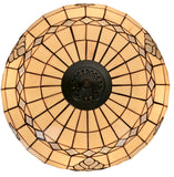 Large 20 " Vienna Baroque Style Tiffany  Pendant Light uplighter