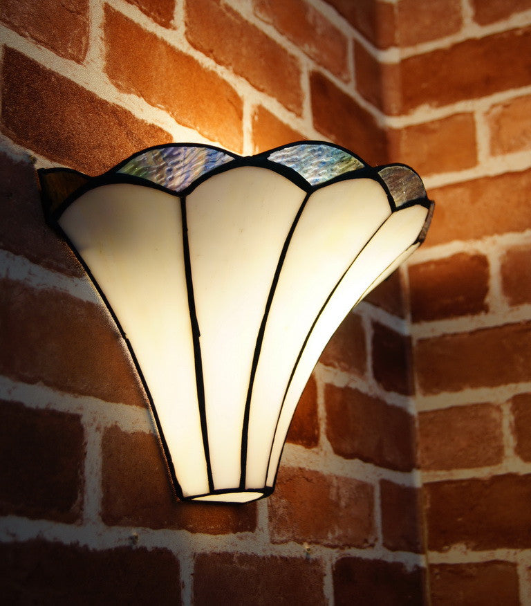 Lilly Soft curved linesTiffany Style Wall Sconce