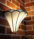 Lilly Soft curved linesTiffany Style Wall Sconce