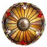 Stunning 12" Floral decorative Design Victorian Style Stained Glass Tiffany Pendant Light