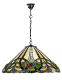 16" Victorian Ribbon Style Tiffany  Pendant Light