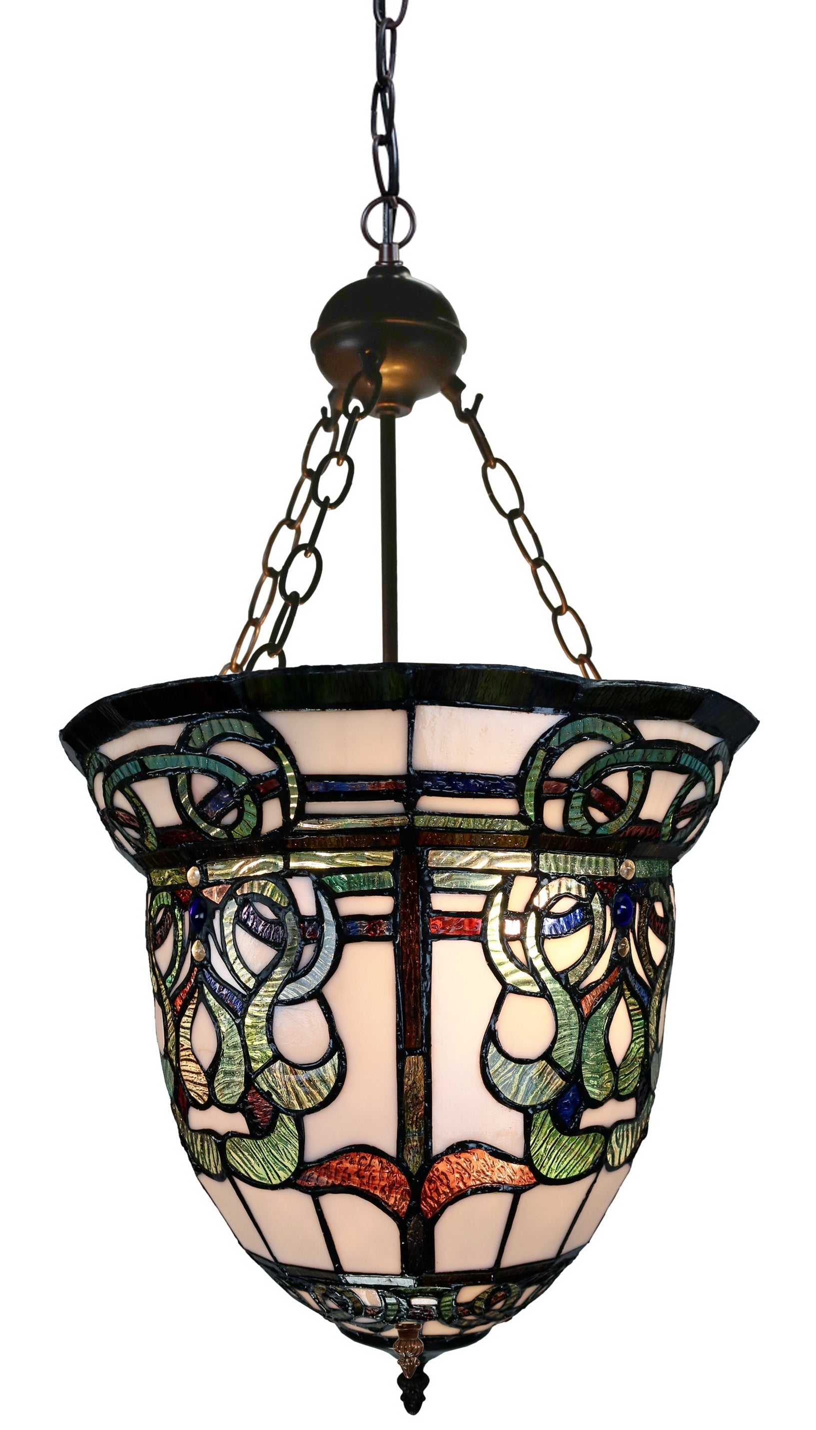 Gorgeous Antique Style  iris flower Tiffany Up-lighter Pendant Lights