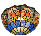 Tulip Tiffany Style Stained Glass Wall Sconce