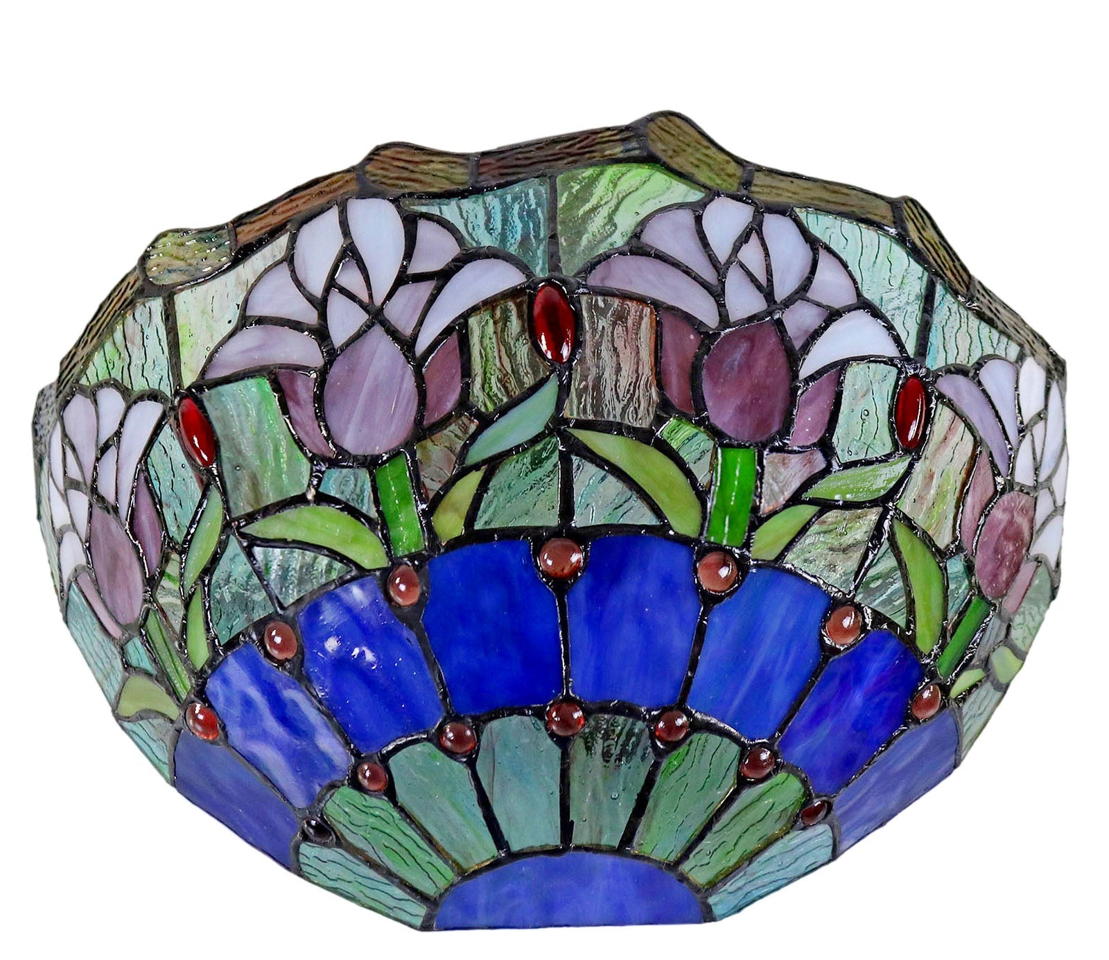 Tulip Tiffany Style Stained Glass Wall Sconce