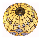Large 16" Victorian Style Stained Glass Tiffany Floor Lamp