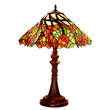 Large 16"  Wisteria Flower Stained Glass Tiffany Table Lamp