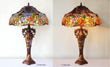 Limited Edition@Huge 18"(46cm wide )Rose Style Tiffany Table Lamp