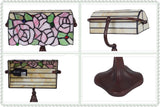 Rose Style Tiffany Banker Lamp