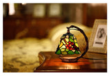 Mini Tiffany Stained Glass Night Lamp