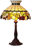 Huge 18" Vintage Fruit Crown Style Table Lamp Tiffany Stained Glass Table Lamps@ Limited Stock only