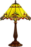 Limited Edition Large 17" Green Jewel Carousel Style Tiffany Table Lamp
