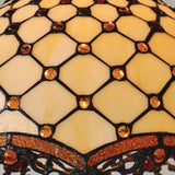 Large Amazing 16" Beaded Tiffany Table Lamp