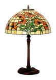 Legend Collection@Large 16" Flower Black-eyed Susan Stained Glass Tiffany Table Lamp