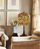 Limited Edition@Museum Quality  apple blossom Tiffany Stained Glass Table Lamp